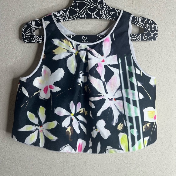 Clover Canyon Women's Garden Plaid Crop Tank size Extra Small - Picture 2 of 5